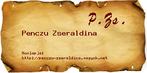 Penczu Zseraldina névjegykártya